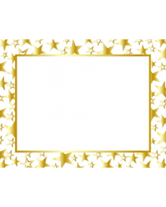 Gld Twinkle Foil Cert Blnk Sing