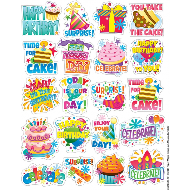 Happy Birthday Stickers