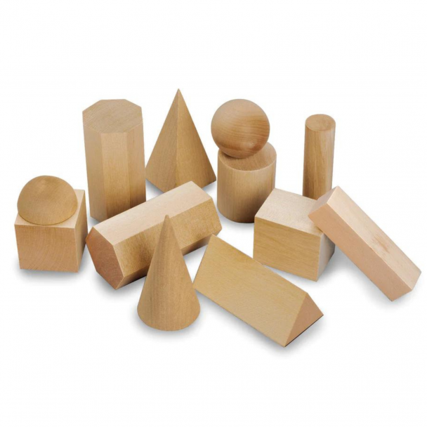 Mini Wooden Geometric Solids