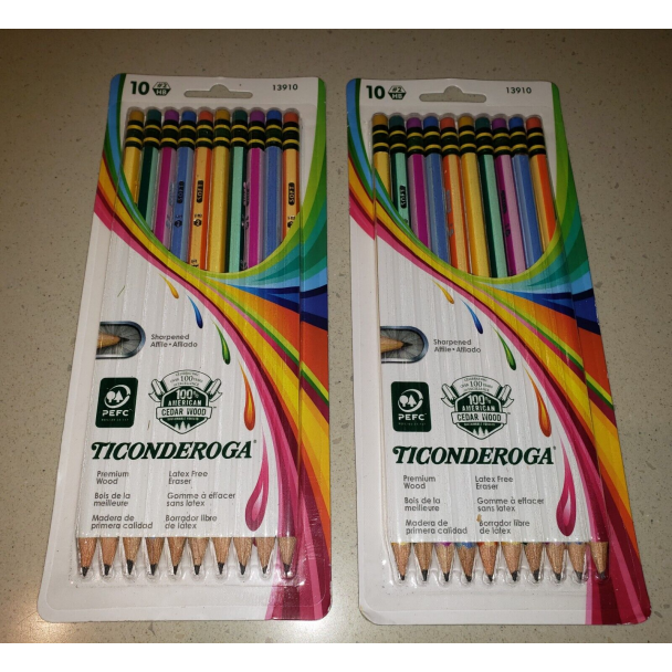 Ticonderoga Pencil Neon Pk10