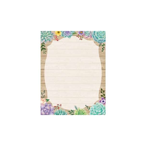 Rustic Bloom Blank Chart