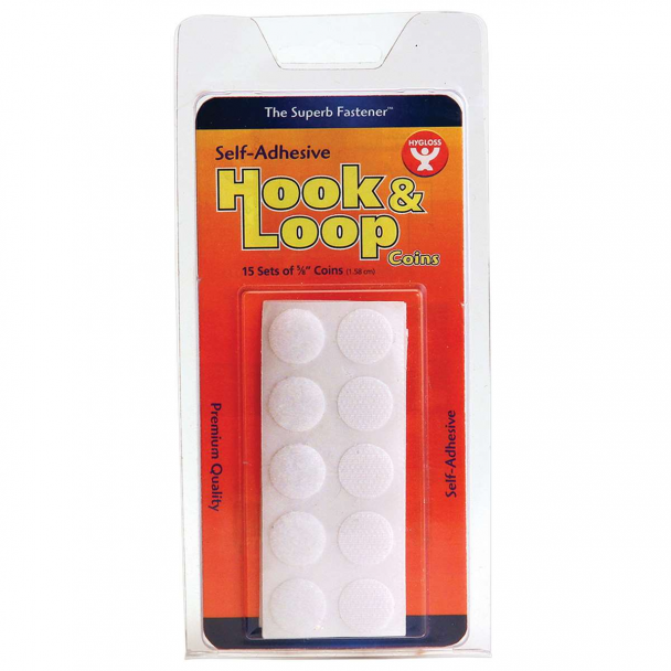 Hygloss Hook & Loop Coins 15Set