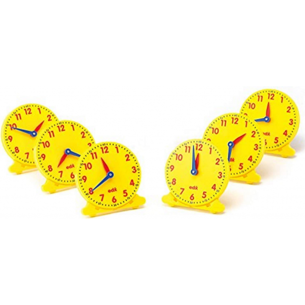 12- Hour Student Clock (Yellow)