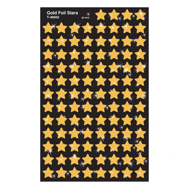 Gold Foil Stars Stickers