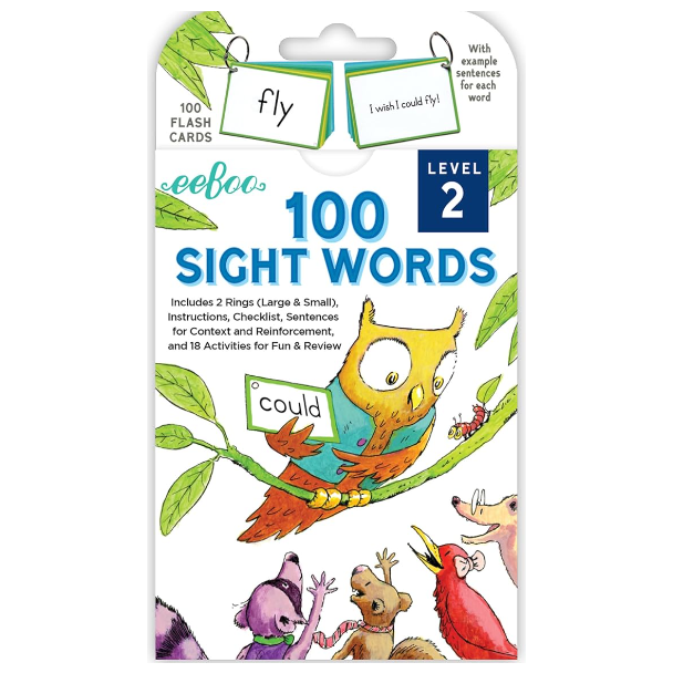 Eeboo 100 Sight Words Level 2