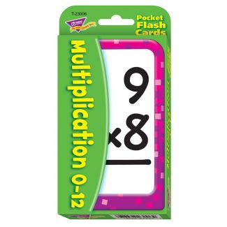 Flash Cards Multiplication 0-12