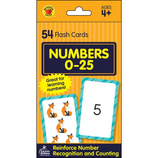 Numbers 0-25 Pocket Flashcards