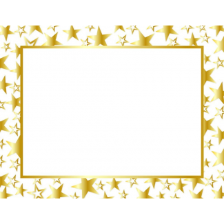 Gld Twinkle Foil Cert Blnk Sing