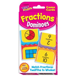 Fractions dominoes challenge cards